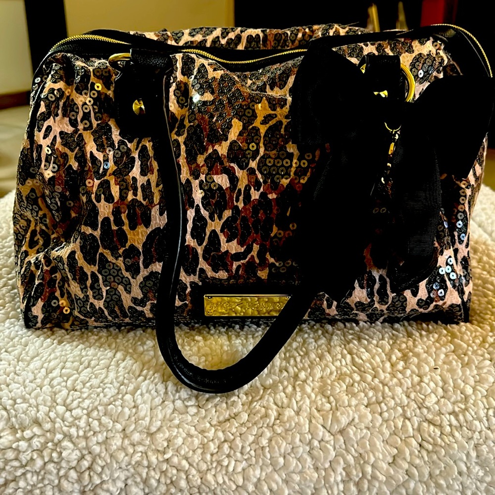 Betsy Johnson Leopard Satchel